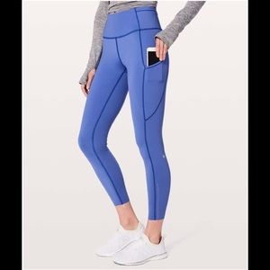 NEVER WORN Lululemon athletica Blue High-Waisted Leggings